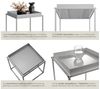 tectake Beistelltisch Cambridge (1-St, 1 tlg), Stapelbarer Beistelltisch im trendigen Retro-Look Bild 3