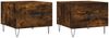 vidaXL Couchtische 2 Stk. Räuchereiche 50x50x40 cm Holzwerkstoff 829391 Bild 2