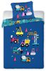 Baby Bettwäsche Set Baustelle blau 2 tlg. 100x135 cm 100% Baumwolle Bild 5