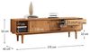 IDIMEX Lowboard SIMONA, TV Lowboard 175 cm aus Massivholz mit 2 Schiebetüren Eiche Finish Bild 4