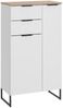 moebel-dich-auf Kommode ASPEN (Highboard, Badschrank mit 2 Schubkästen, in Schwarz matt, Weiß matt), Breite 60 cm Bild 5