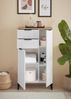 moebel-dich-auf Kommode ASPEN (Highboard, Badschrank mit 2 Schubkästen, in Schwarz matt, Weiß matt), Breite 60 cm Bild 3