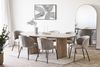 Esstisch >Serra< oval mit Wangenfuß, in Eschenfurnier, MDF - 110x75x210cm (BxHxT) Bild 2
