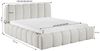 yourhouse24 Polsterbett Micandi Doppelbett Bettgestell Lattenrost Bouclé (Bettgestell mit Bettkasten und Lattenrost), Bouclé-Stoff, kompakt, pflegeleicht, Bettkasten, gepolstertes Kopfteil Bild 2