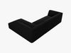 Micadoni 4-Sitzer Modular Sofa Ruby Rechts Samt Salvador Schwarz Bild 5