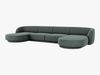 Micadoni Panorama-Sofa Miley 5-Sitzer Chenille Haga Petrol Bild 2