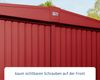 Hörmann Ecostar Metall-Gerätehaus Trend mit Satteldach Typ 2, 238x238 cm , purpurrot, 5,7 m²,1-flüglige Tür Bild 4