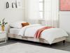 Polsterbett beige Lattenrost 90x200 cm ROANNE Bild 3