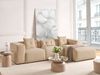Ecksofa DOLVA Cord Beige Linksseitig Bild 3