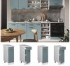 Küchenunterschrank R-Line Blau-Grau 30 cm ohne Arbeitsplatte Vicco Bild 2