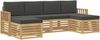 vidaXL Sofagarnituren 6 pcs Weiß und Anthrazit 249 x 122,5 x 73 cm 3392267 Bild 2