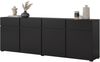 OTTO home Sideboard Cross,Breite 225 cm, moderne grifflose Kommode,4 Türen/4 Schubkästen, Schubladenschrank mit viel Stauraum, Einlegeböden verstellbar Bild 4