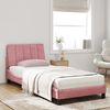vidaXL Bett mit Matratze "Hanko" Rosa 90x200 cm Samt 3208579 Bild 3