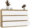 Raumhirsch Furniture Kommode Sideboard 120 cm breit (Maße 30 x 120 x 75 cm, 6 Schubladen), verschiedene Farben Bild 3