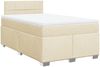vidaXL Boxspringbett mit Matratze Creme 120x190 cm Stoff 3288132 Bild 3