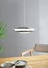 Eglo 98043 LED Pendelleuchte MONEVA-C nickel-matt weiß Ø40,5cm H:150cm dimmbar mit Connect Funktion Bild 3