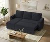 GUNJI Sofa L/U-Sofa mit Schlaffunktion Schlafsofa, Transformationssofa mit Stauraum und Becherhalter - flexibel umkehrbares Layout Bild 3