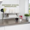 Küchenregal mit Rollenhalter und Utensilienhalter, Edelstahl Bild 3
