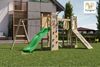 Fungoo Spielturm "Maxi Funny", natur,mit Doppelschaukel, Rutsche, Verbindungselement, Kletterwand und Rampe Bild 2