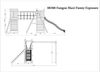 Fungoo Spielturm "Maxi Funny", natur,mit Doppelschaukel, Rutsche, Verbindungselement, Kletterwand und Rampe Bild 4