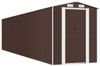 vidaXL Geräteschuppen Dunkelbraun 192x855x223 cm Verzinkter Stahl 3147468 Bild 2