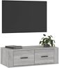 TV-Wandschrank, TV-Hängeboard Fernsehschrank Grau Sonoma 80 x 36 x 25 cm Holzwerkstoff Bild 4