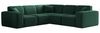 Ecksofa Designersofa CELES PREMIUM Stoff Opera Velvet Grün Seite Universal Bild 4