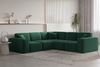 Ecksofa Designersofa CELES PREMIUM Stoff Opera Velvet Grün Seite Universal Bild 5