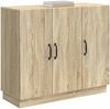 vidaXL Sideboard Sonoma-Eiche 89 x 34,5 x 77 cm Holzwerkstoff 895337 Bild 3