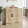 vidaXL Sideboard Sonoma-Eiche 89 x 34,5 x 77 cm Holzwerkstoff 895337 Bild 4