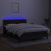 vidaXL Boxspringbett mit Matratze & LED Schwarz 140x200 cm Stoff 3133319 Bild 4