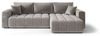 Ecksofa Schlafsofa CAMILA Stoff Monolith Hellgrau Ottomane Rechts Bild 4