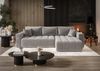 Ecksofa Schlafsofa CAMILA Stoff Monolith Hellgrau Ottomane Rechts Bild 5