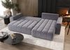 Ecksofa Schlafsofa CAMILA Stoff Monolith Hellgrau Ottomane Rechts Bild 2