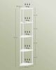SONGMICS HOME Superschnelle werkzeuglose Montage, Eckregal mit 5 Ebenen, Standregal, Regal, 38,3 x 27 x 139 cm, Wohnzimmer, Schlafzimmer, Küche, schneeweiß Bild 5