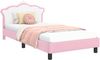 vidaXL Kinderbettgestell mit Kopfteil Rosa 80 x 200 cm PU 42011081 Bild 2