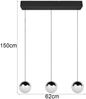 LED Pendelleuchte SENTA 3-flammig höhenverstellbar, Licht neutralweiß, B: 62cm Bild 3