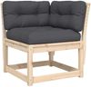 vidaXL Garten-Ecksofa mit Kissen 73x73x78 cm Massivholz Kiefer 844684 Bild 2