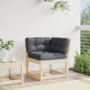 vidaXL Garten-Ecksofa mit Kissen 73x73x78 cm Massivholz Kiefer 844684 Bild 3