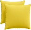 vidaXL Sofakissen 2 pcs Helles Gelb 50 x 50 cm Stoff 42013963 Bild 2