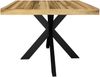 Esstisch Elgin 2 175-275x80x100 Holzwerkstoff Schwarz/Plankeneiche Bild 5
