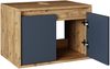 Roomart ATLANTIC-65 Badmöbel - nur Unterschrank - H 45 x B 45 x T 65 cm • Anthrazit-Eiche Bild 3