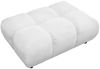 KAWOLA Polsterhocker VIVIEN Hockerbank Feincord weiß 41 x 73 x 108 cm Bild 3