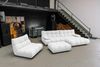 KAWOLA Polsterhocker VIVIEN Hockerbank Feincord weiß 41 x 73 x 108 cm Bild 4