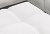 KAWOLA Polsterhocker VIVIEN Hockerbank Feincord weiß 41 x 73 x 108 cm Bild 2