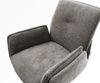 Delife Barstuhl Nela-Flex, Drehfuß höhenverstellbar, Metall Schwarz, Bouclé Soft Schlamm, 59x59x112 cm Bild 4