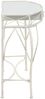vidaXL Beistelltisch Französischer Stil Metall 82x39x76 cm Weiß 245935 Bild 3