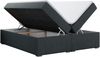 Boxspringbett - Doppelbett mit Multipocket-Matratze - BESS -200x200 - Dunkelgrau Stoff - H4 Bild 4