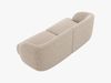 Micadoni 2-Sitzer Sofa Miley | Beinfarbe Black Plastic, Beige, Chenille Bild 3