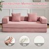 Leawin Sofa 4-in-1 Wohnzimmersofa mit Bettfunktion – faltbares Cord Schlafsofa, Bequemes & modernes Schlafsofa aus Cord – ideal für kleine Räume Bild 2